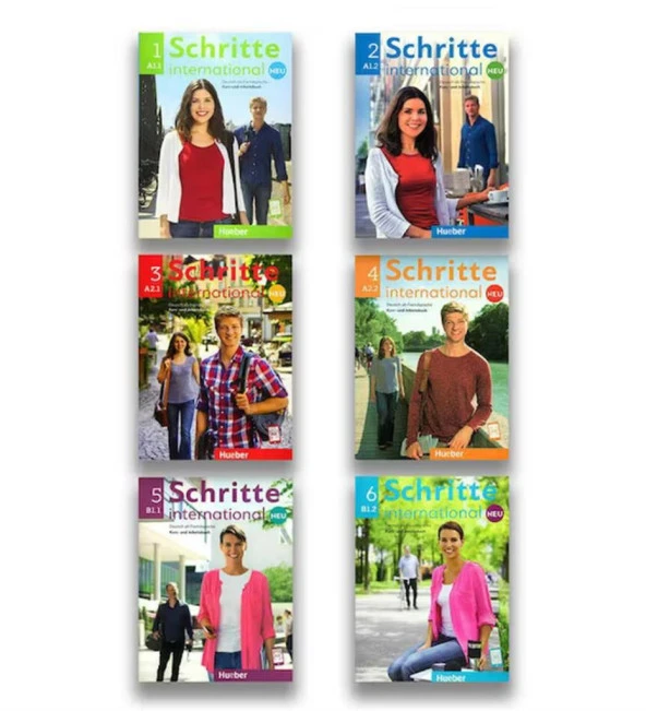 Schritte International Neu 1 ( A1.1 ) + Schritte International Neu 2 ( A1.2 ) + Schritte International Neu 3 ( A2.1 ) + Schritte International Neu 4 ( A2.2 ) + Schritte International Neu 5 ( B1.1 ) + Schritte International Ne