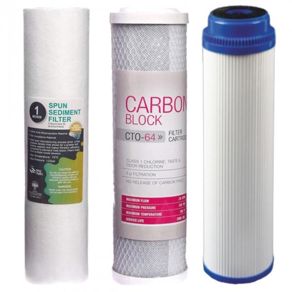 Açık Kasa Su Arıtma Cihazlarına Uyumlu 6lı Filtre Set-10 Aşamalı - Resim 7