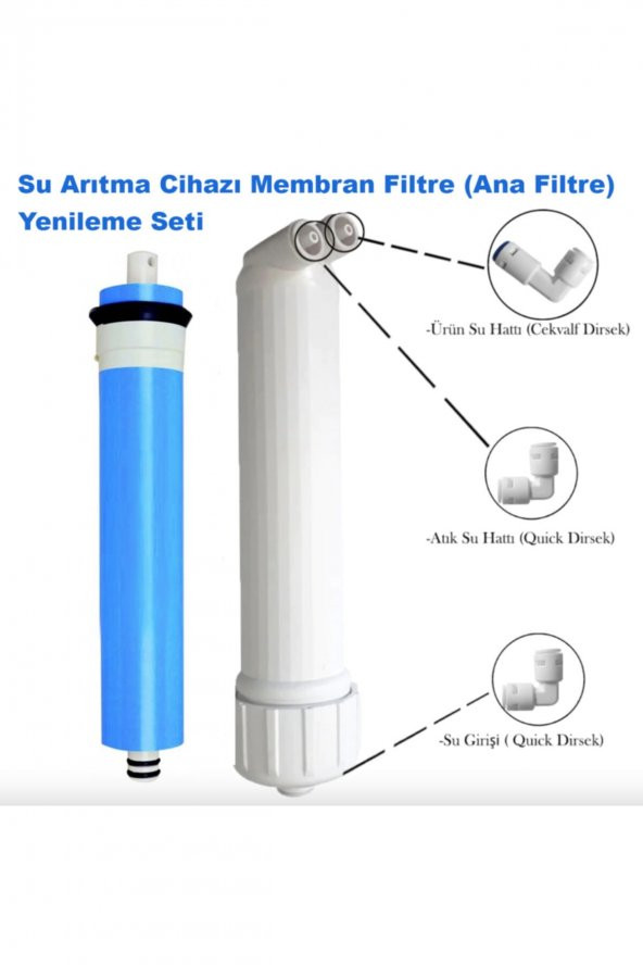Su Arıtma Cihazı Standart Membran ve Membran Kabı Yenileme Seti - 2