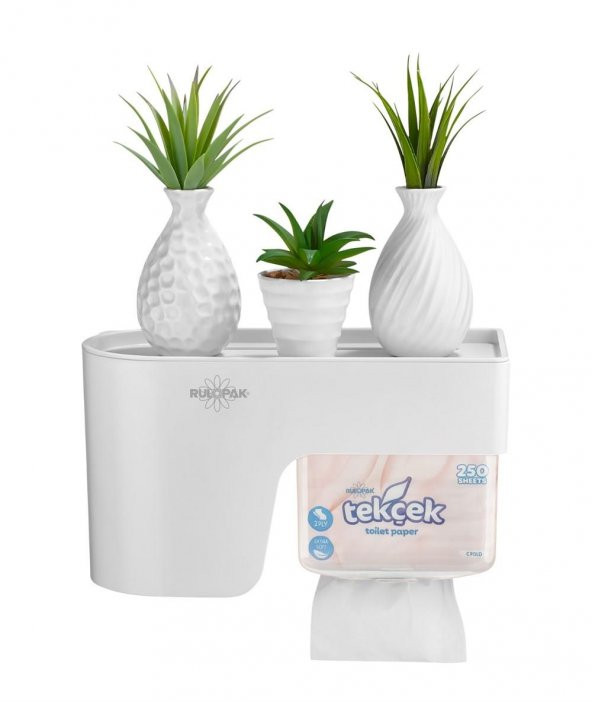 Rulopak Multitask Tuvalet Kağıdı Dispenseri Beyaz - 3