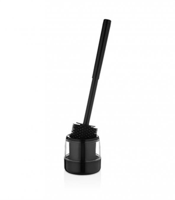 Rulopak Yuvarlak Elite Silikon Tuvalet Fırçası Siyah - 4