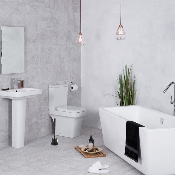 Rulopak Yuvarlak Elite Silikon Tuvalet Fırçası Siyah - 10