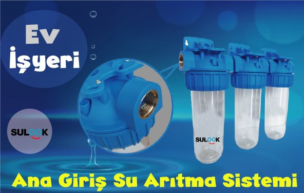 Bina, Daire Girişi Tortu  ve Klor Önleyici Yumuşatma Sayaç Filtresi - 4