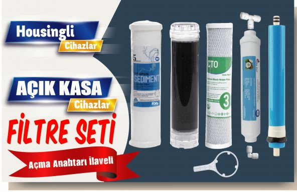 Açık Kasa Su Arıtma Cihazı Filtre Bakım Seti Standart Membranlı - 2