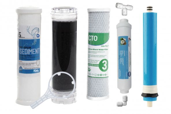 Açık Kasa Su Arıtma Cihazı Filtre Bakım Seti Standart Membranlı - 3
