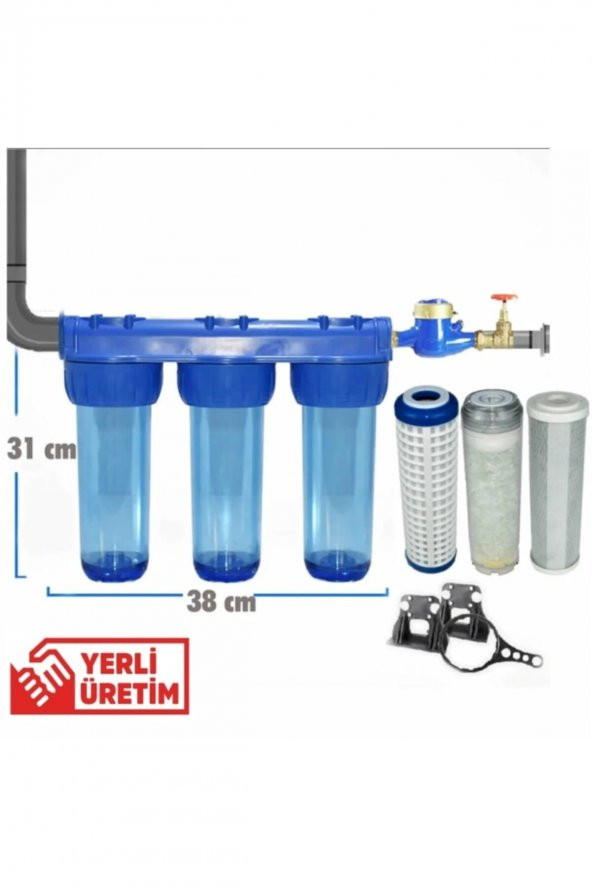Bina Daire Girişi Su Arıtma Sistemi 10inç