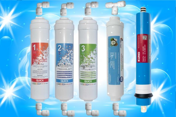 Kapalı Kasa Su Arıtma Cihazı Filtresi 5li Filtre Seti Membranlı ürün görseli