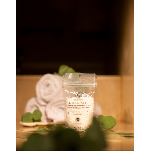 Chic Nail Manikür & Pedikür ve Banyo Tuzu / Epsom Tuzu / İngiliz Tuzu / Natural 80 gram - 2