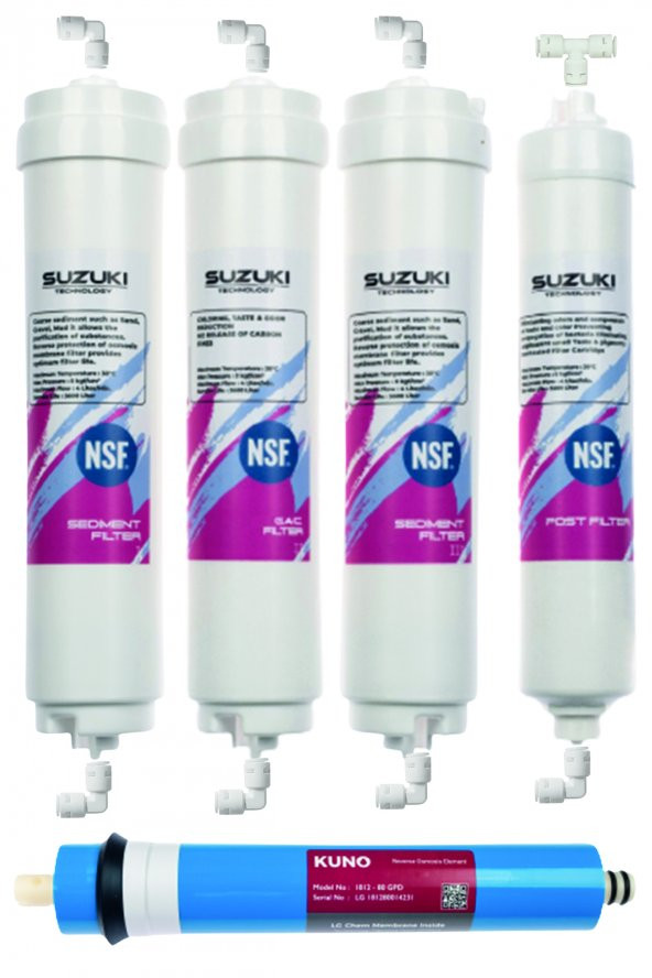 Su Arıtma Filtre Seti Inline Set Lg Membran (En İyi Fiyatlı Set)