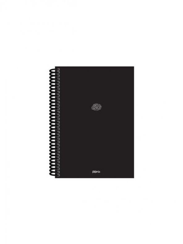 Orta Boy kareli Sert Kapaklı Desenli Kraft Defter 17 x 23 cm 100 yp