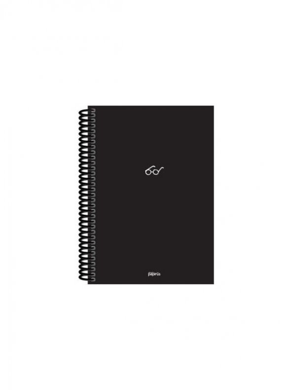 Orta Boy kareli Sert Kapaklı Desenli Kraft Defter 17 x 23 cm 100 yp - 2