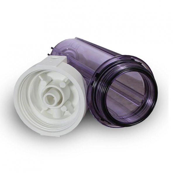 Lotto Filters Su Arıtma Filtre Kabı 10" Çift O-Ring Şeffaf - Resim 2