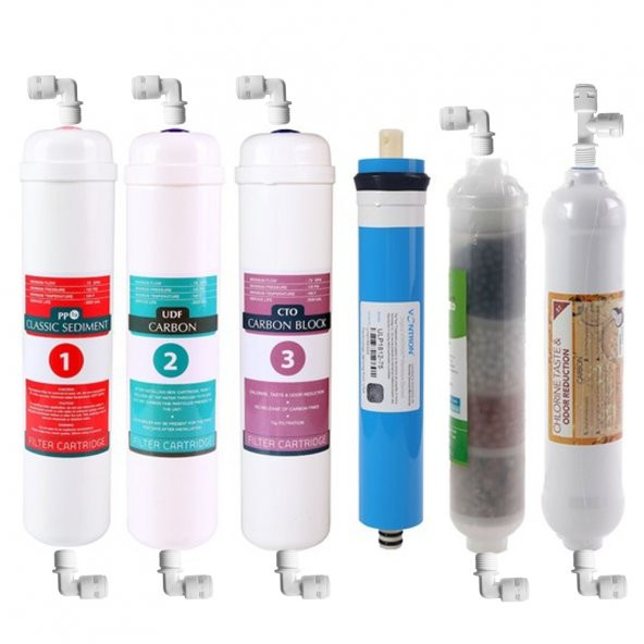 Lotto Filters Su Arıtma Cihazı 6lı Filtre Seti Vontron Membranlı