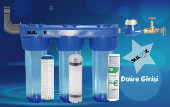 Lotto Filters Daire Girişi Su Arıtma Silifoz Filtreli Tip 3/4" - 1
