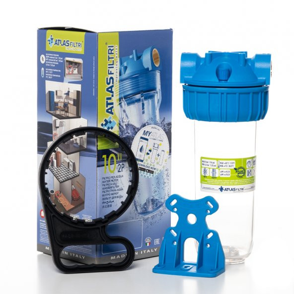 Lotto Filters Atlas Daire Girişi 10 Housing ve Yıkanabilir Filtre (50 Micron) - Resim 3