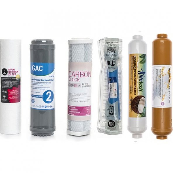 Sulook Açık Kasa Su Arıtma Cihazlarına Uyumlu 6lı Filtre Seti Lg Membranlı - 1
