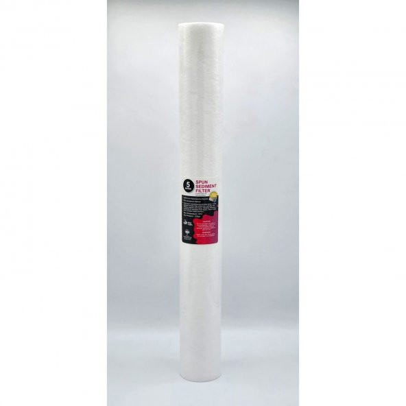 20 5 Mikron Pp Spun Sediment Açık Kasa Su Arıtma Filtresi (20 Housing Uyumlu 1. Aşama Filtre)