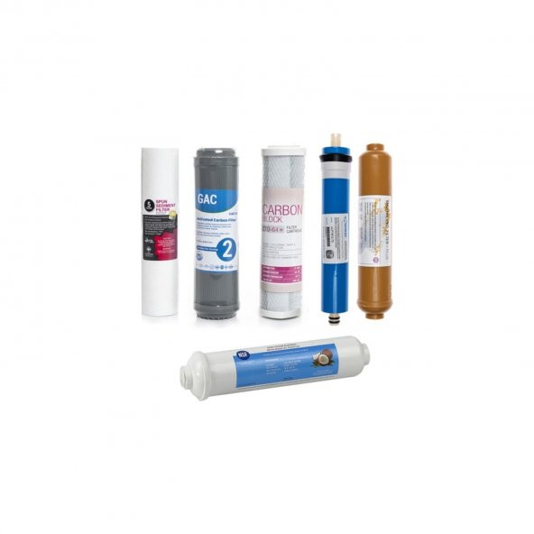 Açık Kasa Su Arıtma Cihazı 6lı Filtre Seti Vontron Membranlı (Mineral Filtreli)