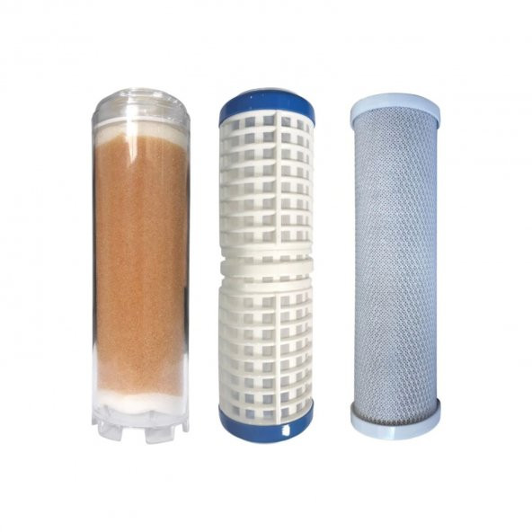 Daire Girişi Üçlü Filtrasyon Sistemi Yedek Filtre Seti - Resim 6