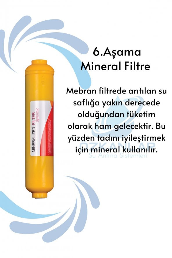 Kapalı Kasa Su Arıtma Cihazı Iki Tarafı Çubuklu 6lı Filtre Seti Membran Nsf Onaylı - 7