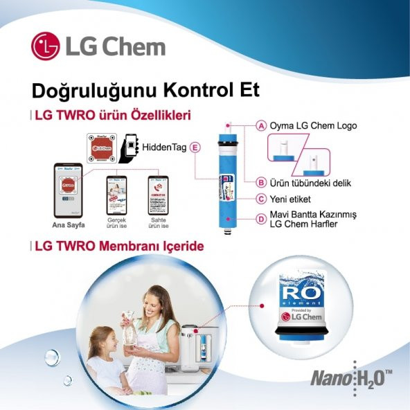 Su Arıtma Cihazı Filtre Seti LGKUNO Membranlı Aqualine 8 Aşamalı - 6