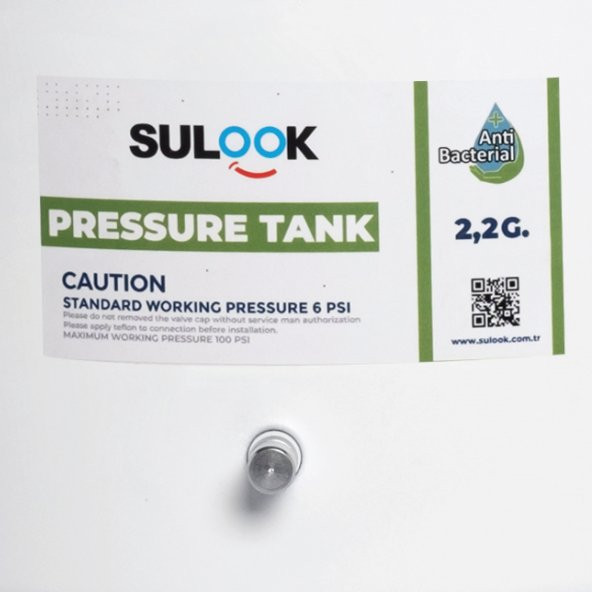 Su Arıtma Cihazı Tankı - Vana Dahil-antibakteriyel-3,2 galon -12 Litre - Resim 6