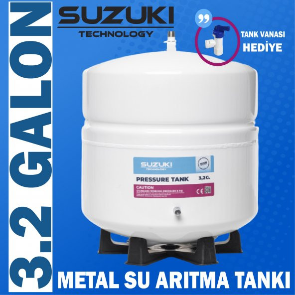 SUZUKI TECHNOLOGY, 12 Litre 3.2 Galon Metal Su Arıtma Tankı ürün görseli 1