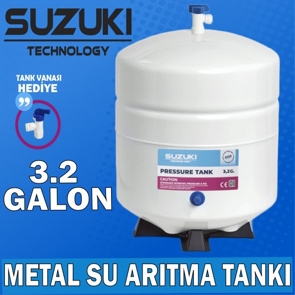 Tüm Su Arıtma Cihazlarına Uyumlu 12 Litre 3.2 Galon Metal Tank - 5