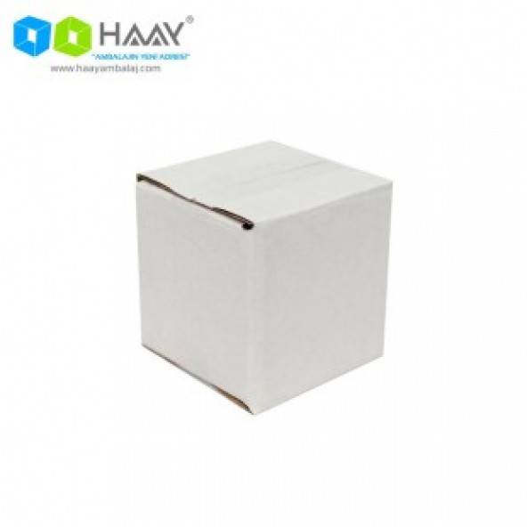 HAAY AMBALAJ 5x5x5 Cm Tek Oluklu Beyaz A-Box Koli ( 50 adet) ürün görseli 1