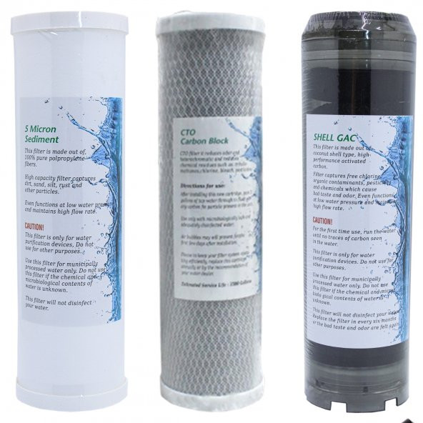 Ihlas Aura Cebilon Compact Su Arıtma Filitresi 4‘lü Filtre Seti Lüx Seri - Resim 2