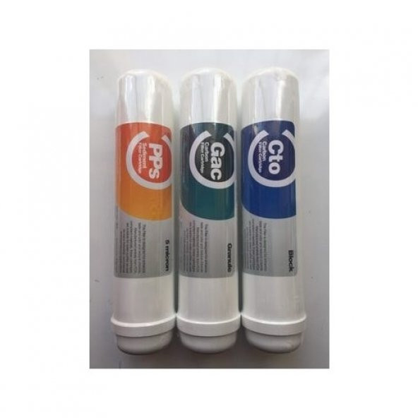 Aquaturk Su Arıtma Ihlas Aura Cebilon Plus 3lü Filtre Seti Inline Sistem Eco Seri - 2