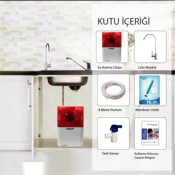 SUZUKI TECHNOLOGY 10 Aşamalı POMPALI Su Arıtma Cihazı,Çevre Dostu - Resim 3