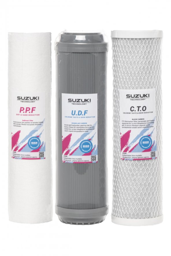 10 Inç Açık Kasa Su Arıtma Cihazı Tam Set (6 Filtre) Mineral Filtre Ilaveli - Resim 2