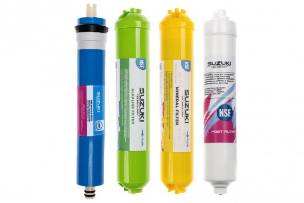 Açık Kasa Su Arıtma Cihazı Tam Set (7 Filtre)alkali Ve Mineral Filtre Ilaveli - 6