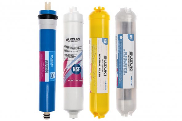 10 Inç Açık Kasa Su Arıtma Cihazı Tam Set (8 Filtre) Mineral, Detoks Ve Alkali Filtre ilaveli - Resim 3