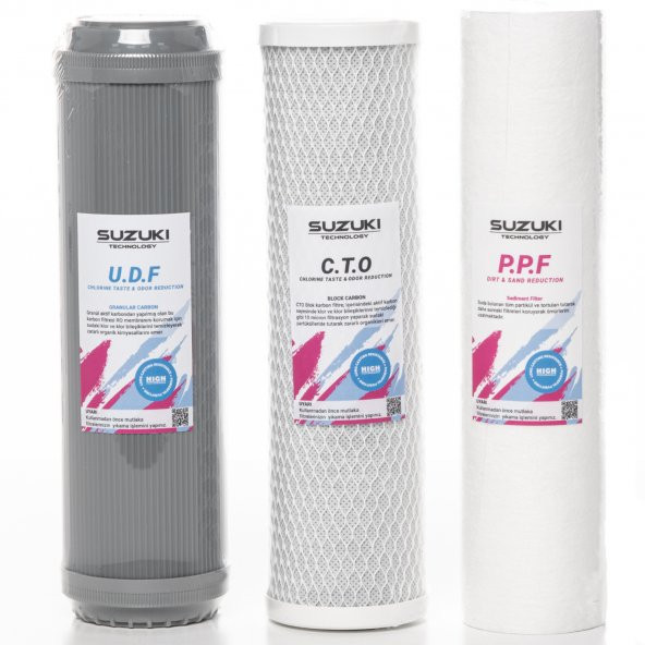 10 Inç Açık Kasa Su Arıtma Cihazı 1 Yıllık Tam Set Filtre Takımı (8 Filtre) - Resim 4