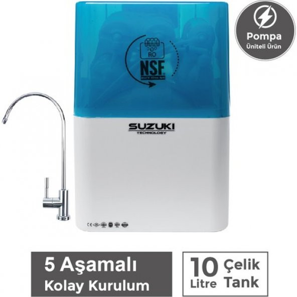 Suzukı Technology Pompalı Su Arıtma Cihazı - Alpha Plus Model ürün görseli 1