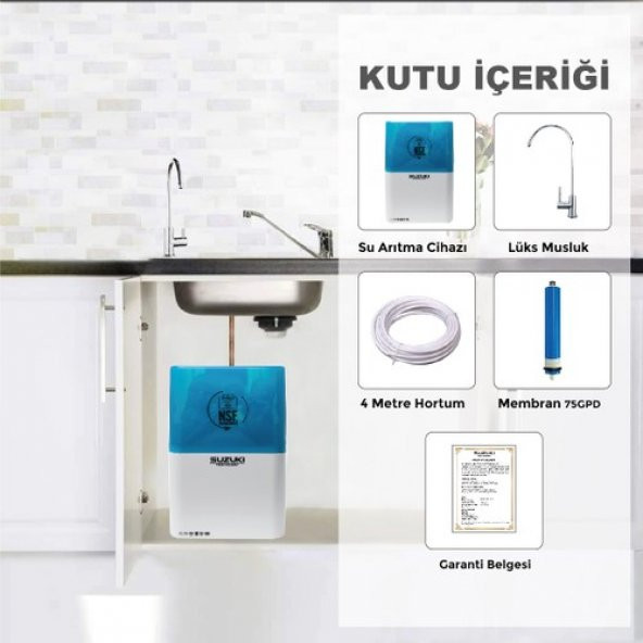 Suzukı Technology Pompalı Su Arıtma Cihazı - Alpha Plus Model - Resim 5