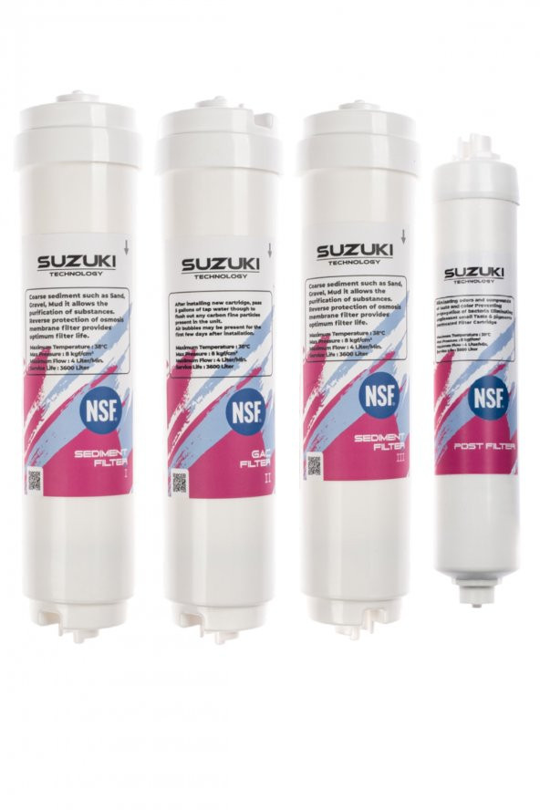 12 İnç Kapalı Kasa Su Arıtma Cihazı Tam Set (6 Filtre) Detoks Filtre - Resim 2