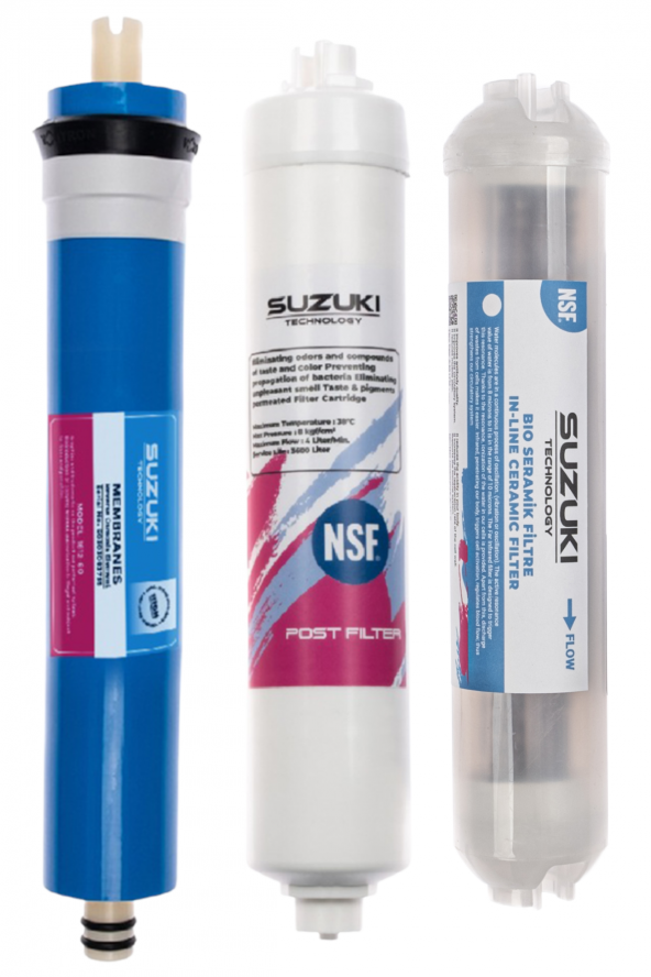 12 İnç Kapalı Kasa Su Arıtma Cihazı Tam Set (6 Filtre) Detoks Filtre - Resim 3