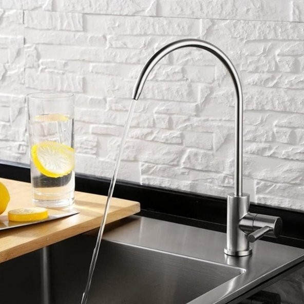 304 Paslanmaz Çelik Arıtma Su Musluğu - Resim 5