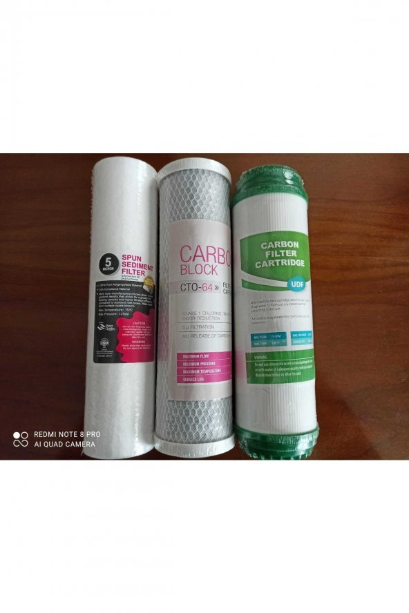 Su Arıtma Cihazı Açık Kasa 3 Lü Filtre Seti ürün görseli 1