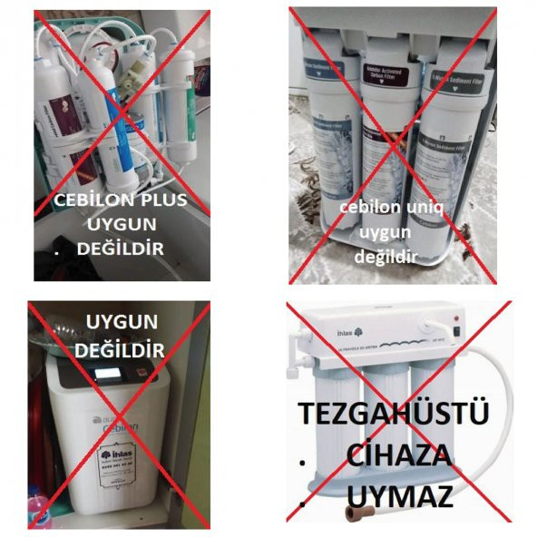 İhlas Aura Cebilon Compact Uyumlu 4lü Su Arıtma Filtresi - Resim 7