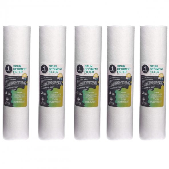 Açık Kasa Su Arıtma Cihazı Ön Filtre Paketi 5 Takım - Resim 2