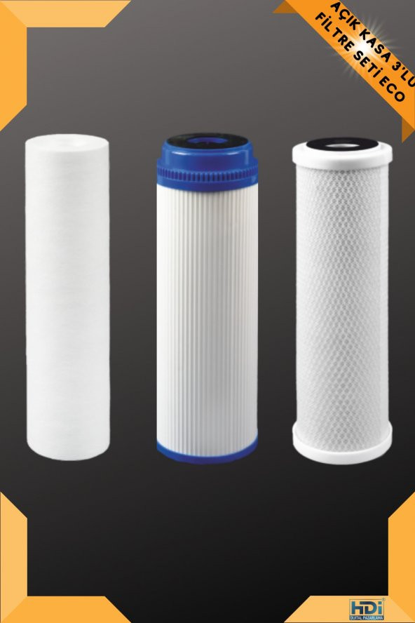 Açık Kasa Su Arıtma Cihazı Filtresi Ekonomik Paket 10 Takım - 5