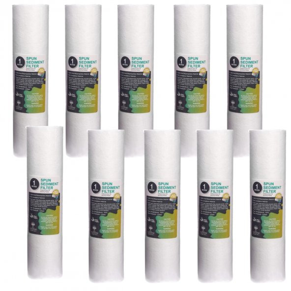 Açık Kasa Su Arıtma Cihazı Ön Filtre Seti 10 Takım - Resim 2