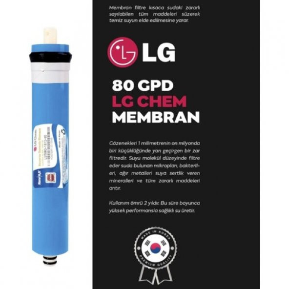 Lg Ihlas Aura Cebilon Plus Uyumlu Su Arıtma Cihazı 12 Inç Inline 5li Membranlı Filtre Seti - Resim 3