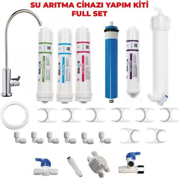 Sulook Su Arıtma Cihazı Yapım Seti - Full Set- Su Arıtma Yapım Kiti