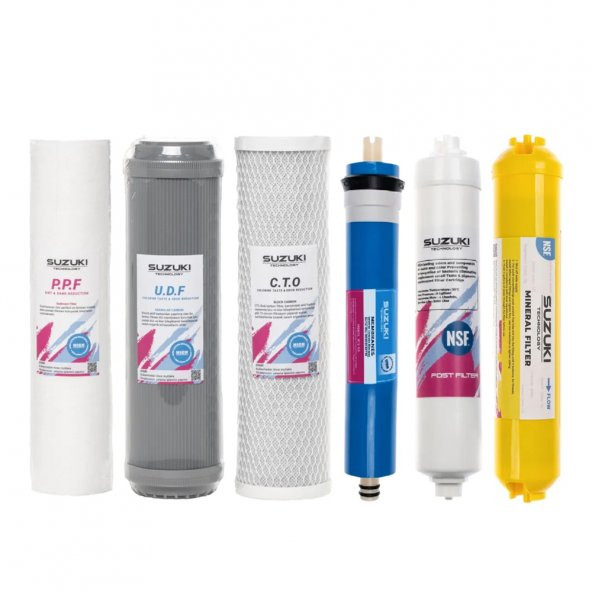10 Inç Açık Kasa Su Arıtma Cihazı Tam Set (8 Filtre) Mineral, Det (553360488) - 8