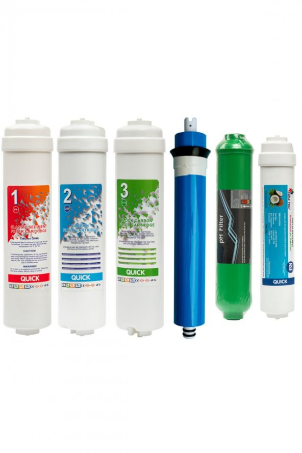 Kapalı Kasa Su Arıtma Cihazı Filtresi 6 Filtreli 75 Gpd Membranlı Set - Resim 2